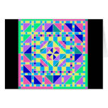 Rangoli en pastel avec la carte noire de Diwali de