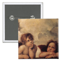 Raphael, ange de Sistine Badge Avec Épingle