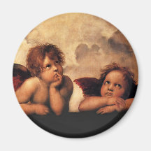 Raphael Sanzio - anges (détail) Magnets Pour Réfrigérateur