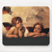 Raphael Sanzio - anges (détail) Tapis De Souris