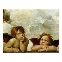 Raphael "Sistine Madonna" (circa 1513) (détail) Invitation Personnalisée