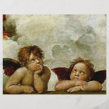 Raphael "Sistine Madonna" (circa 1513) (détail) Prospectus En Couleur