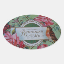 Rappelez-vous moi autocollant ovale