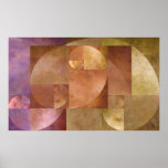 Rapport d'or, spirale de Fibonacci Affiches