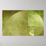 Rapport d'or, spirale de Fibonacci Posters