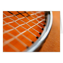 Raquette de badminton carte de vœux