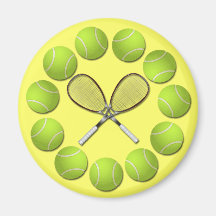 RAQUETTE ET BOULES DE TENNIS AIMANTS
