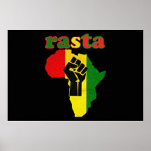 Rasta Afrique et copie 48 de toile de puissance no Posters