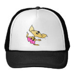 Rat drôle de danse de bande dessinée casquettes