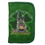 Raton laveur chanceux avec le shamrock agendas
