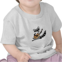 Raton laveur jouant la guitare t-shirt