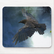 RAVEN et nature et faune Mousepad de CHUTE de l'EA Tapis De Souris