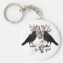 Ravens et coeur porte-clef