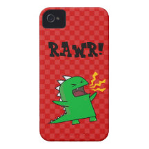 RAWR Dino - personnalisable ! (petit) Coques iPhone 4