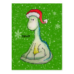RAWR ! Dinosaure de Noël Carte Postale