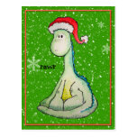 RAWR ! Dinosaure de Noël Carte Postale