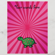 Rayon de soleil de rose de tortue de bébé prospectus personnalisés