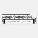 Rayonnement noir et blanc de damassé adhésif pour voiture