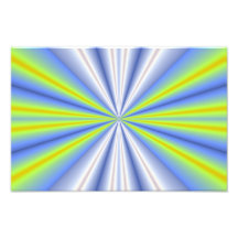 Rayons bleus et verts de fractale photographies d’art