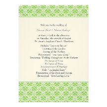 Rayure 14 de damassé de ~ de programme de mariage invitation personnalisable