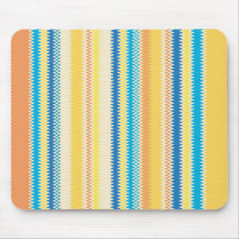 Rayure colorée de zigzag de Chevron décorative Tapis De Souris