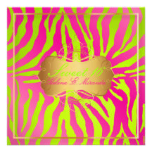 Rayures 16/Zebra douces de PixDezines Invitation Personnalisable