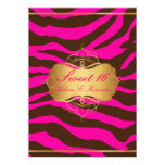 Rayures 16/Zebra douces de PixDezines Invitation Personnalisée