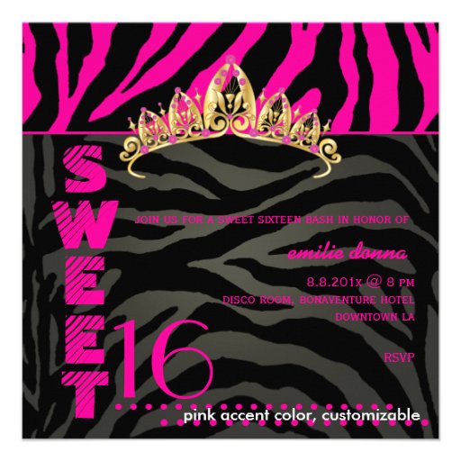 Rayures 16/Zebra douces de PixDezines Invitations