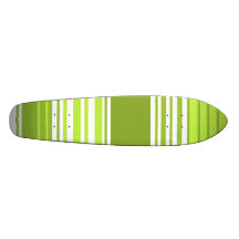 Rayures au néon modernes de vert et de mousse planches à roulettes