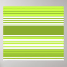 Rayures au néon modernes de vert et de mousse affiche