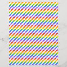 Rayures avec des couleurs d'arc-en-ciel prospectus personnalisés