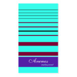 rayures cartes de visite personnelles
