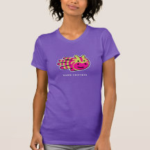 Rayures colorées de zèbre t-shirt