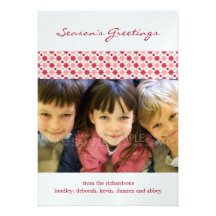 Rayures d'amaryllis : : Carte photo/invitation de 