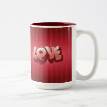 Rayures d'amour mugs