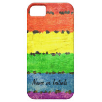 Rayures de crayon d'arc-en-ciel - fierté de GLBT p coques case-mate