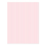 Rayures de sucrerie de rose en pastel carte postale