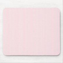 Rayures de sucrerie de rose en pastel tapis de souris