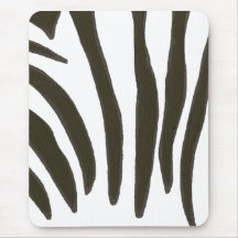 Rayures de zèbre, mousepads d'art de faune tapis de souris