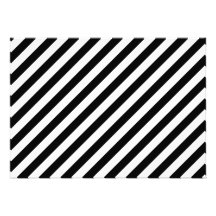 Rayures diagonales noires et blanches invitations