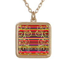 Rayures épanouies pendentifs