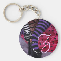 Rayures et plates-formes porte-clef