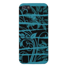 Rayures florales coque iPhone 5