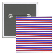 Rayures rouges, blanches et bleues pin's
