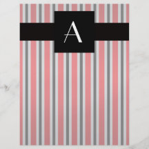 Rayures rouges et noires de monogramme tract