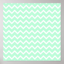Rayures vertes en bon état de zigzag affiche
