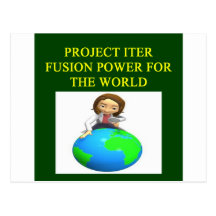 réacteur à fusion nucléaire d'ITER de projet Carte Postale