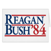 Reagan Bush 84 1984 rétros campagnes vintages cartes