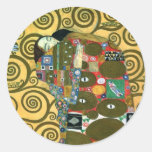 Réalisation (l'étreinte) par Gustav Klimt Adhésifs