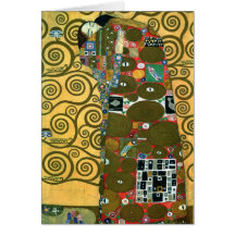 Réalisation (l'étreinte) par Gustav Klimt Cartes